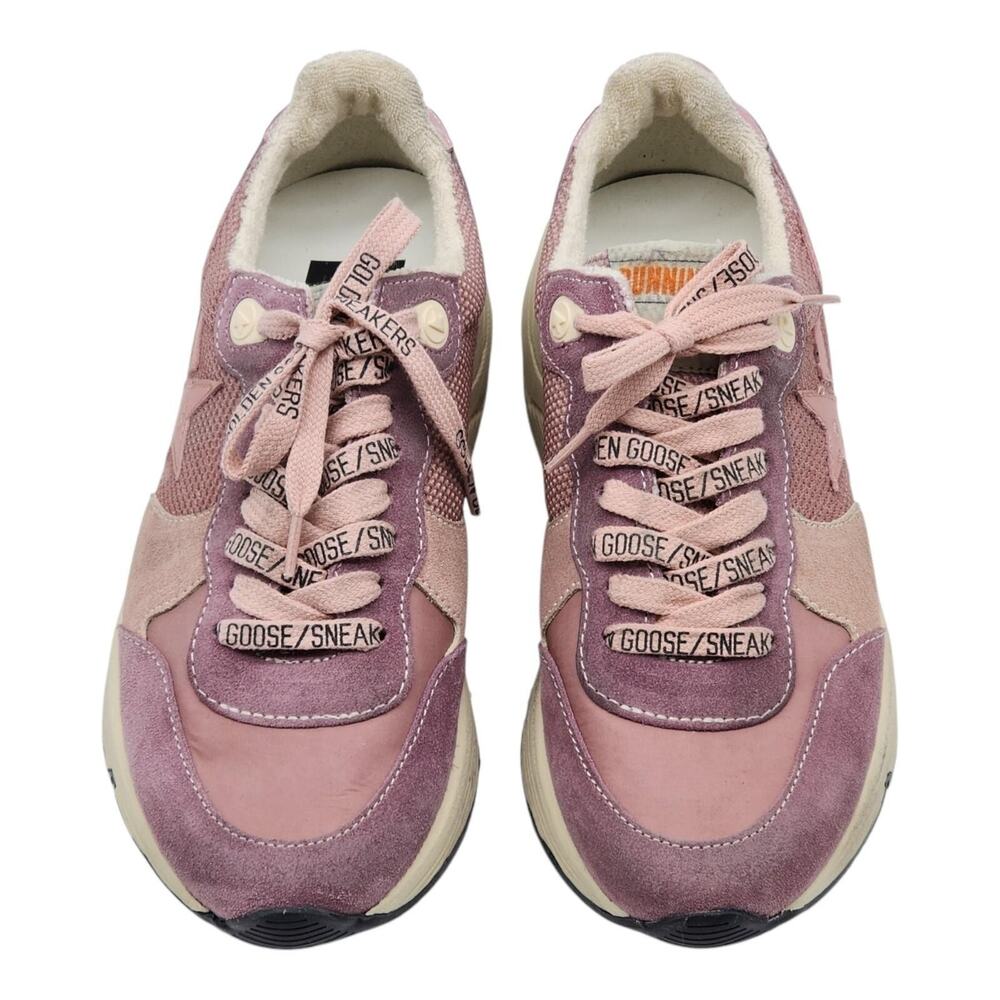 Golden Goose Running Sole Lace-Up Sneakers in Pink EU 40 US 10 - New $695 - Picture 4 of 8